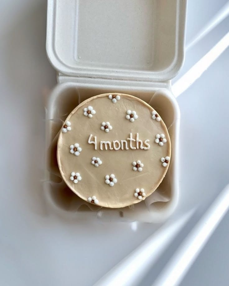 4 Month Baby Bliss Cake