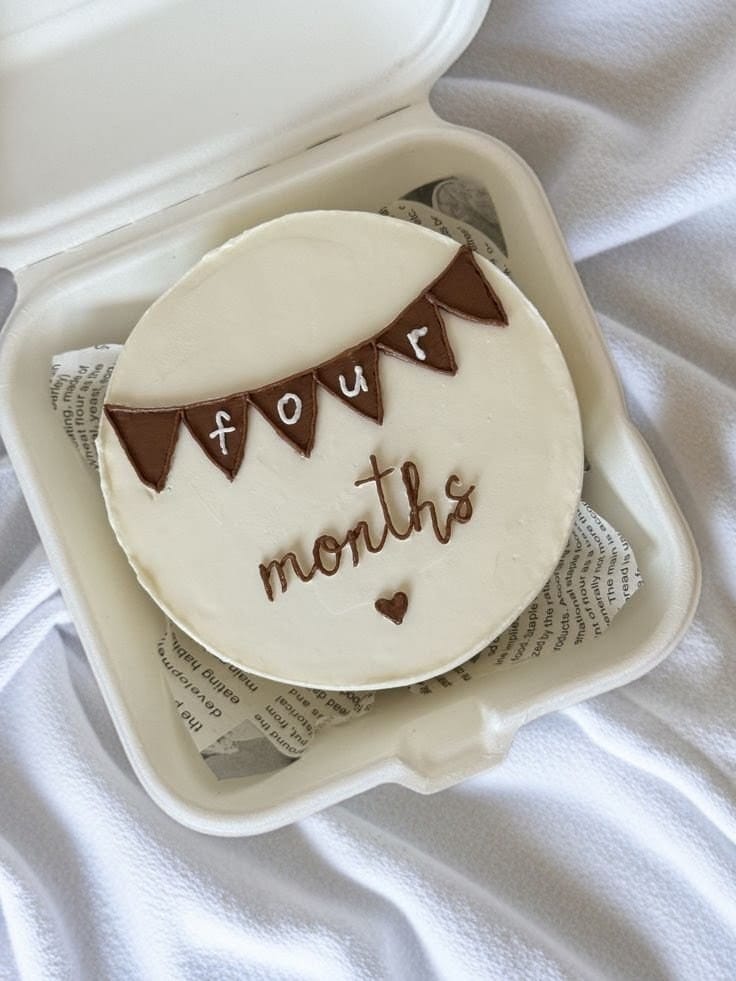 Four Months Cute Bento Cake