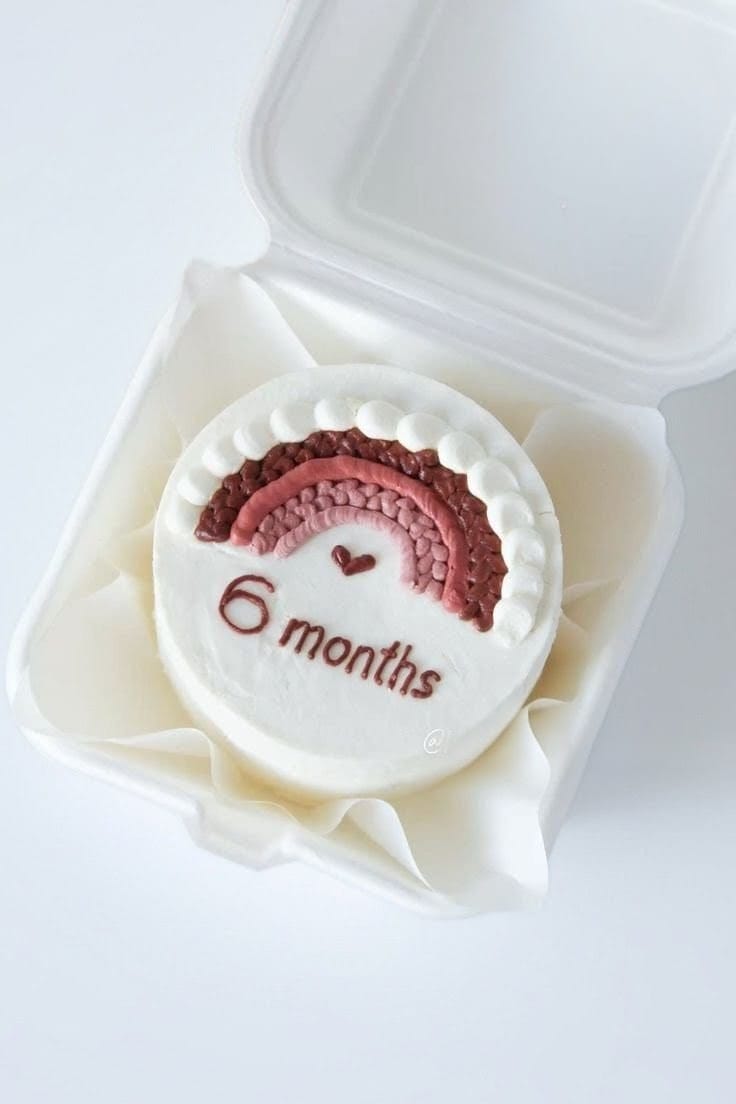 6 Month Sweet Moments Bento Cake