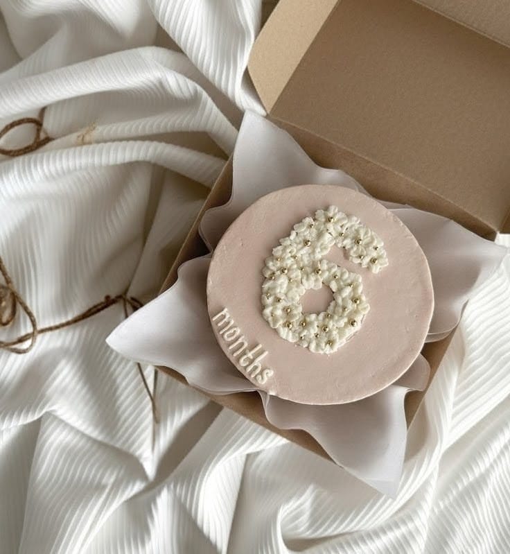 6 Months Little Joy Bento Cake