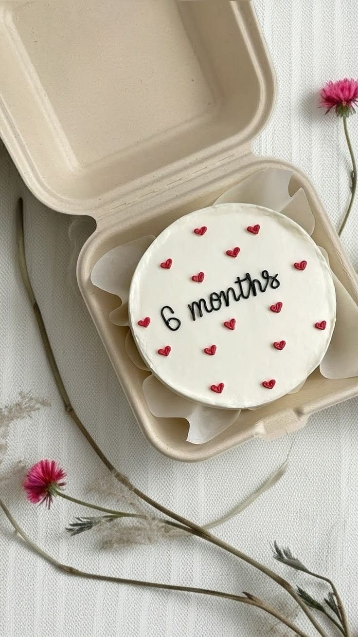 Half Year Celebration Bento Cake
