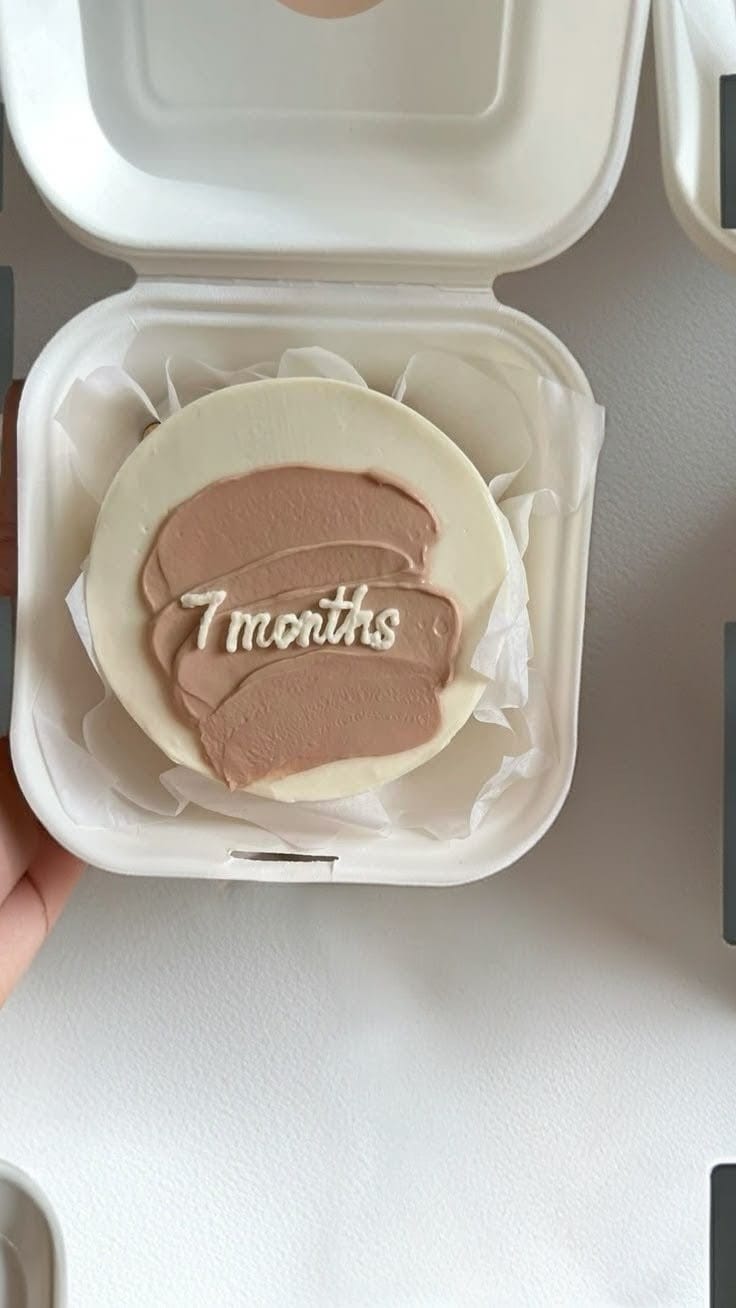 7 Month Cute Theme Bento Cake