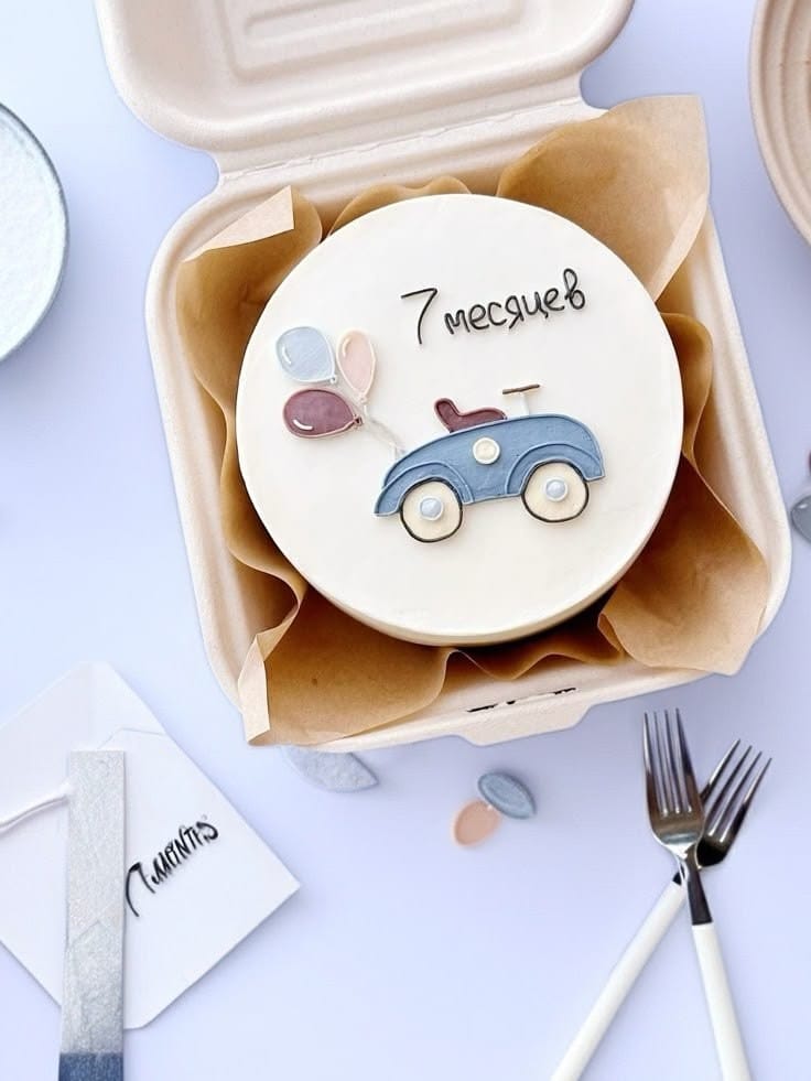 7 Months Celebration Special Bento Cake