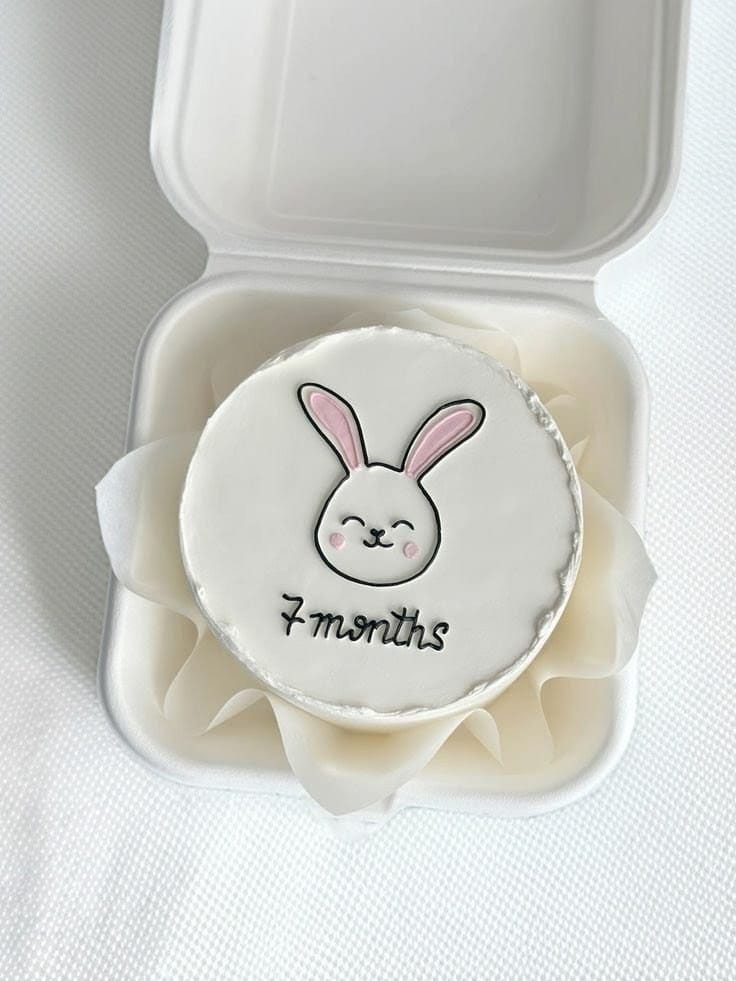 Sweet 7 Month Birthday Bento Cake Design