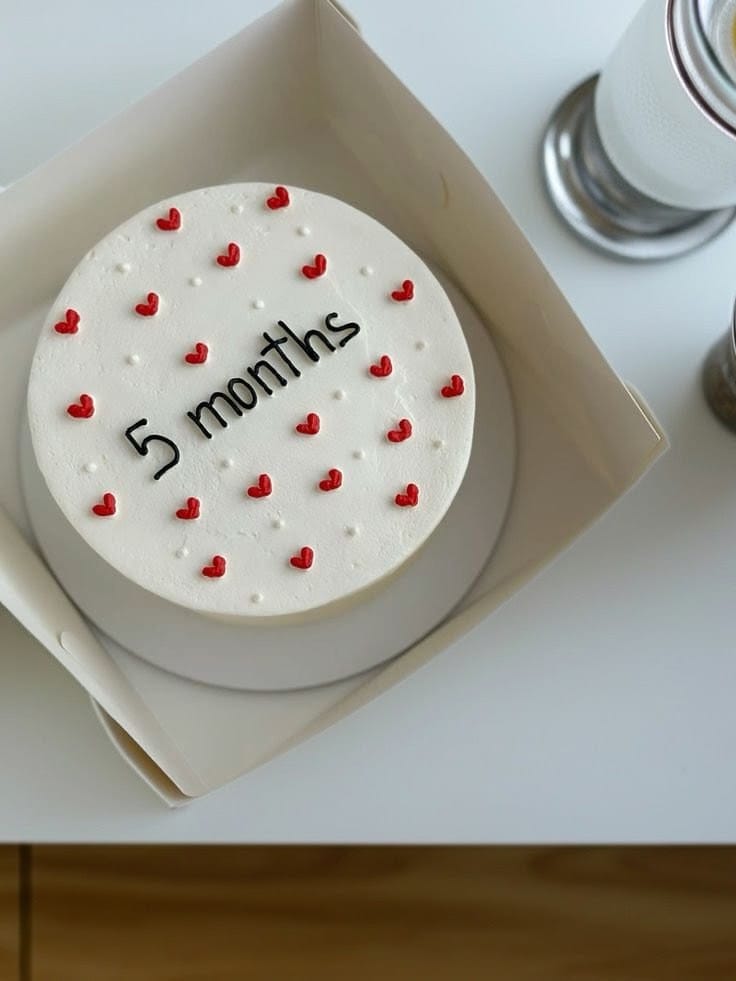 5 Month Sweet Moments Bento Cake