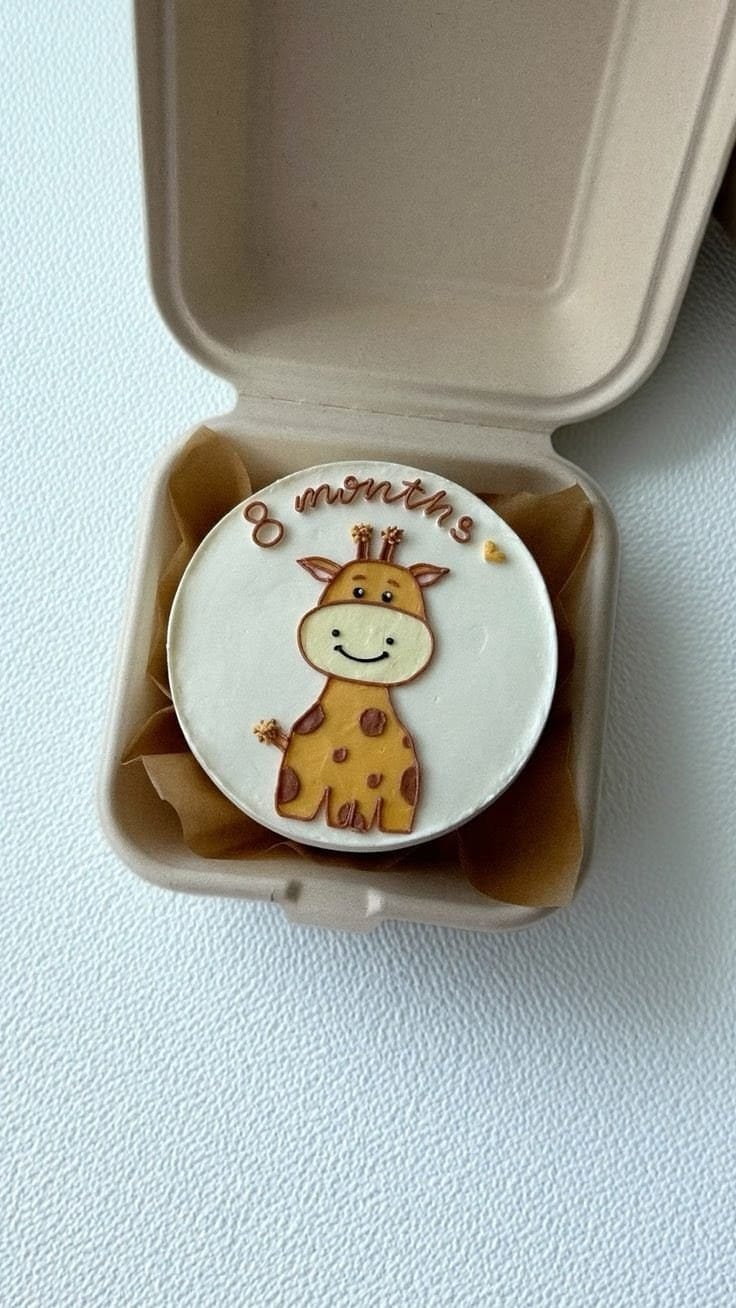 8 Month Cute Theme Bento Cake