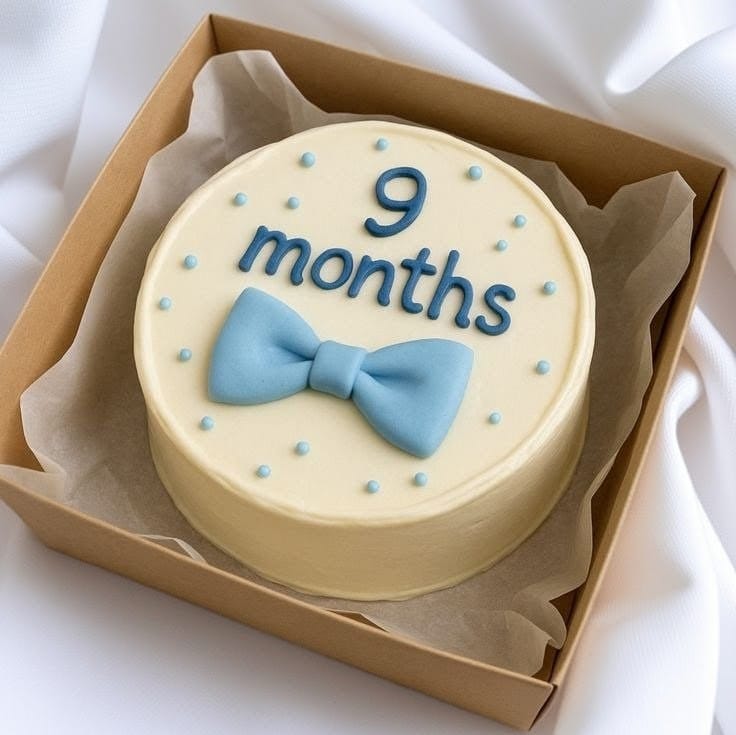 Custom 9 Months Bento Cake with Name