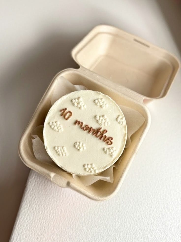 Cute 10 Month Bento Cake for Baby