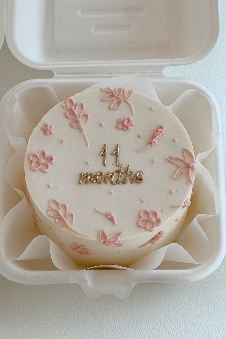 11 Month Milestone Bento Cake for Baby (Copy)