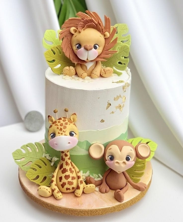 Boys First Birthday Celebration Cake