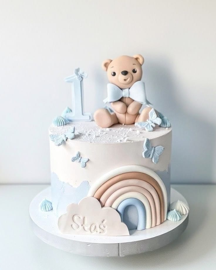 First Birthday Cake for Boy 1kg