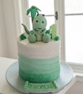 Dino Theme First Birthday Cake for Boy