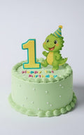 Dinosaur First Birthday Cake for Boy