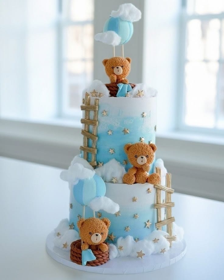Personalised First Birthday Cake for Boy