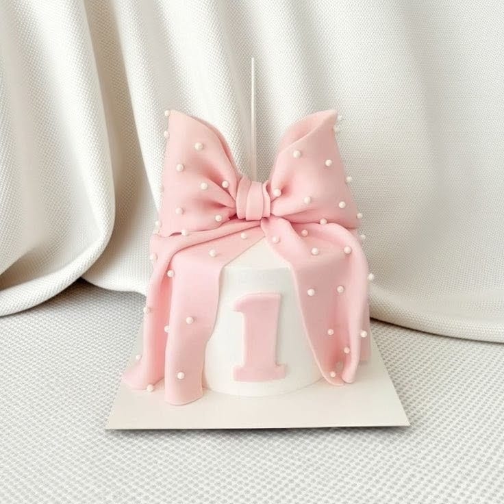 Girl's First Birthday Celebration Cake