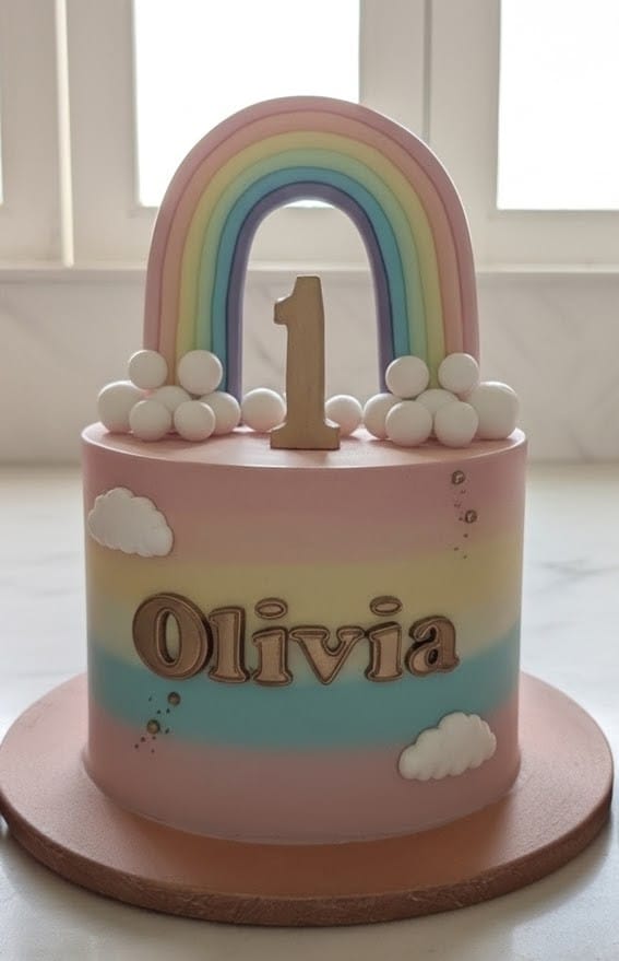 First Birthday Luxury Cake for Girl