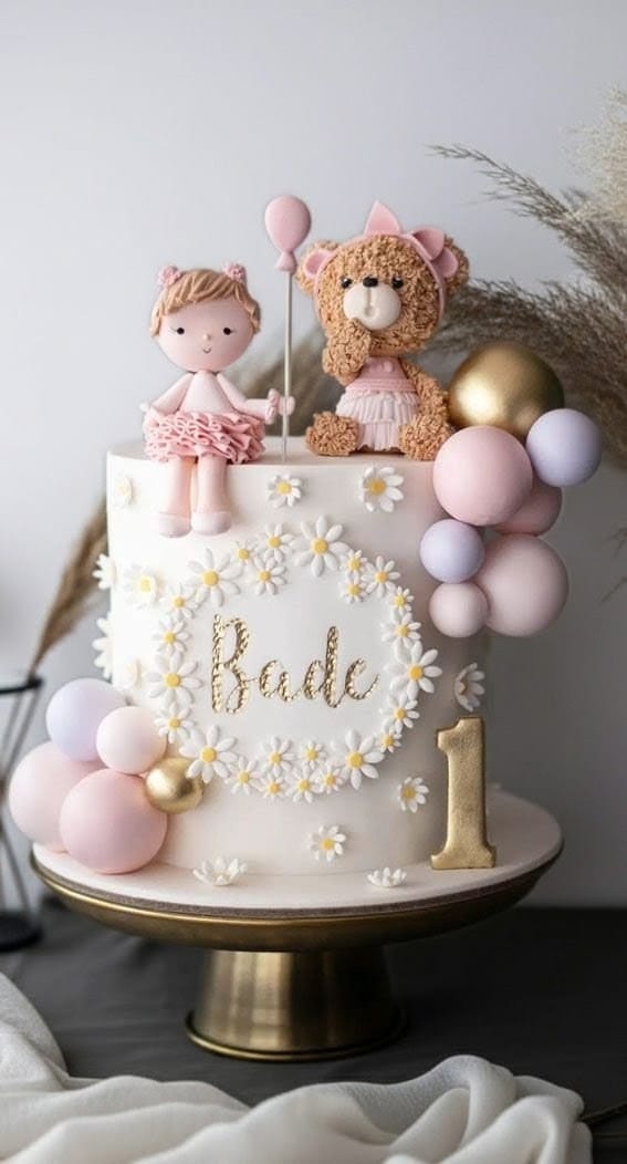 Little Princess First Birthday Cake