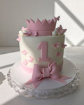 Girl First Birthday Customised Cake