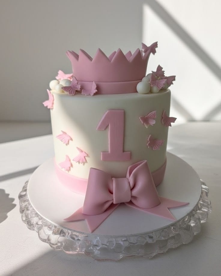 Girl First Birthday Customised Cake