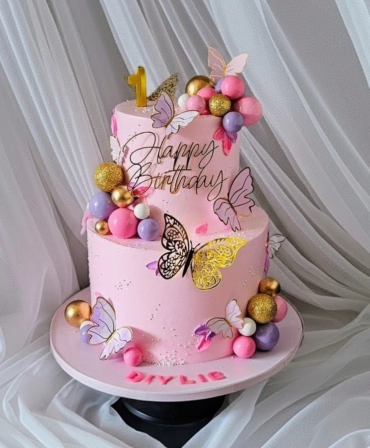 First Birthday Cake for Baby Girl