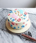 Designer Baby Shower Cake