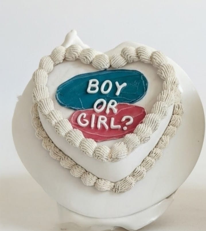 Pretty Baby Shower Cake