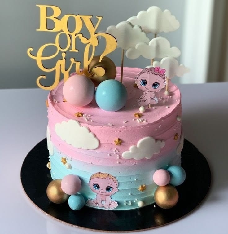 Baby Shower Handcrafted Cake