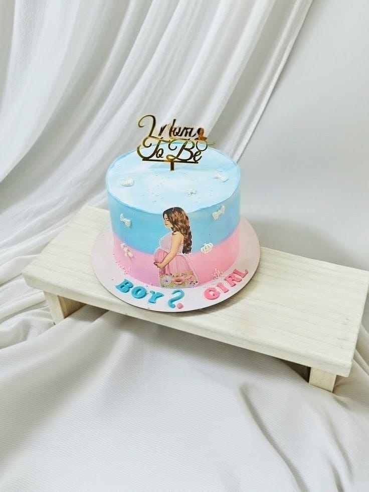 Baby Shower Cake for New Mom