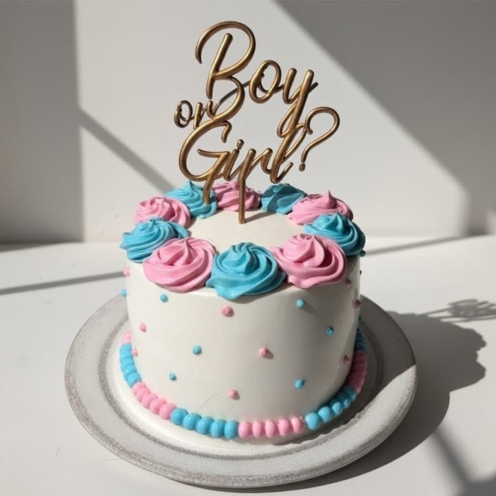 Baby Shower Cake for Small Gathering