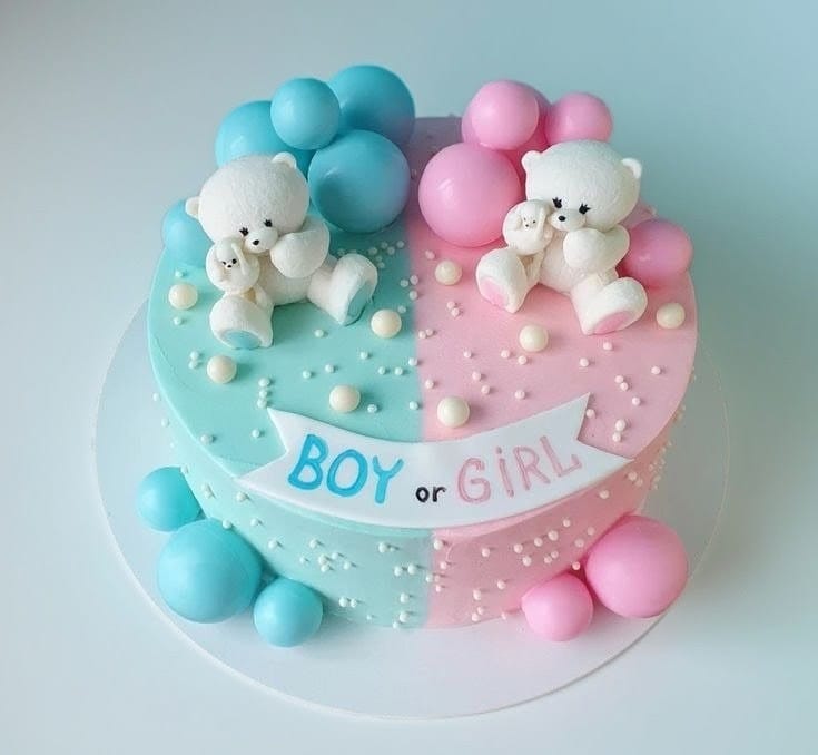 Baby Shower Milestone Cake