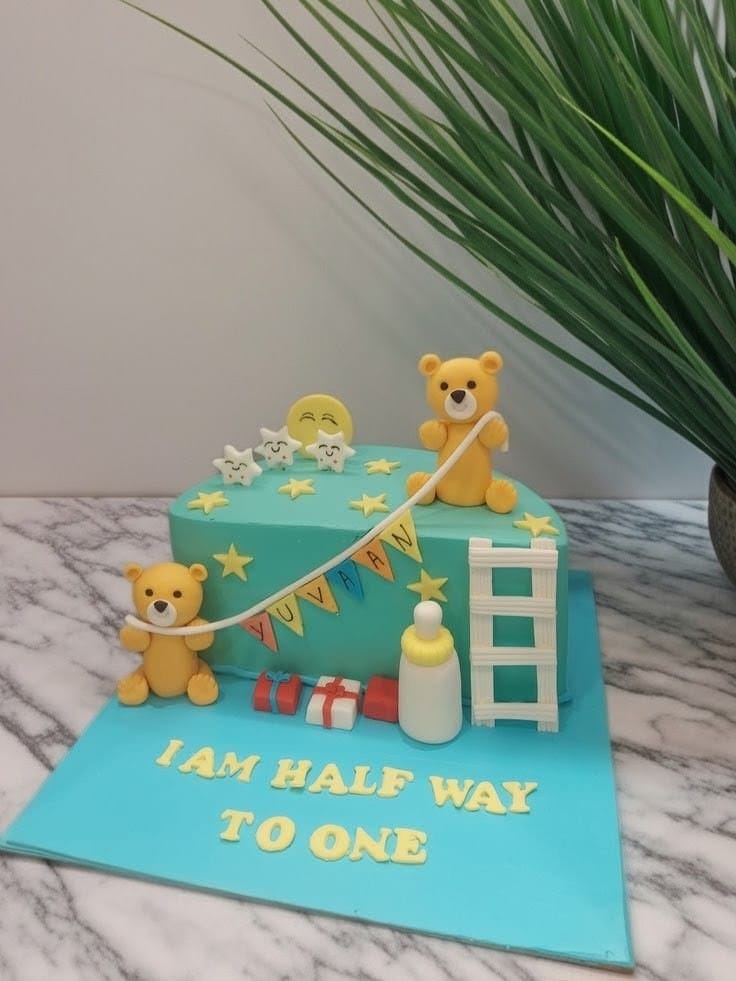 Half Birthday Bash Cake