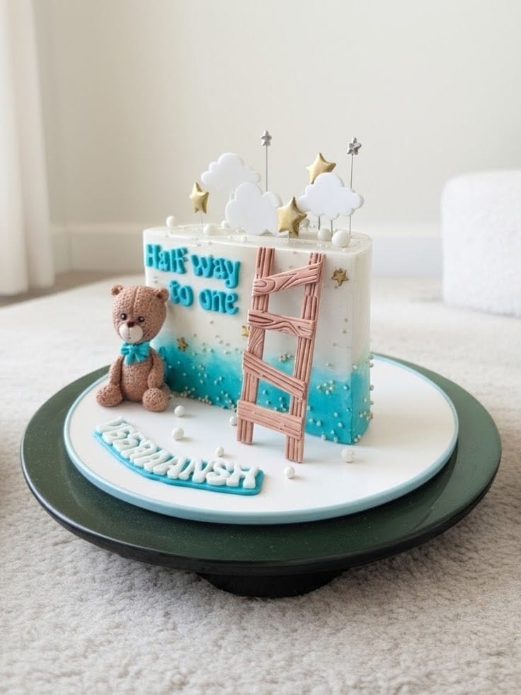 Half Birthday Dainty Cake