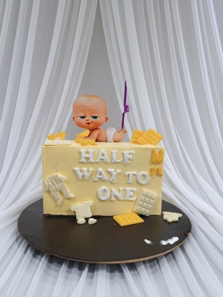 Half Birthday Darling Cake