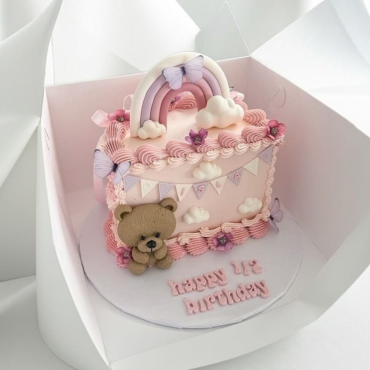 Half Birthday Milestone Cake
