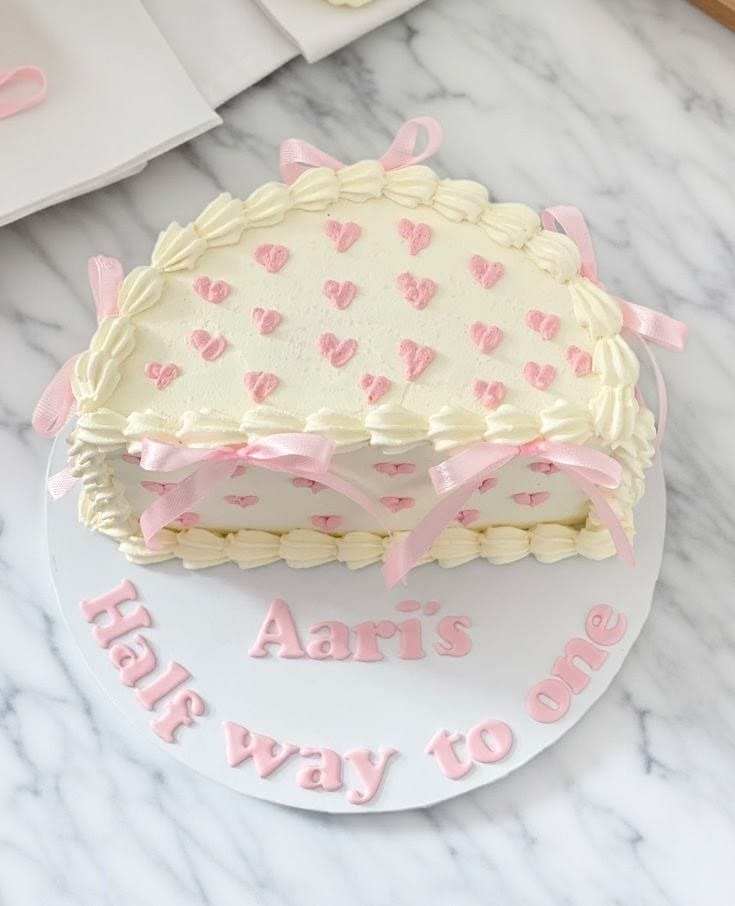 Half Birthday Celebration Cake