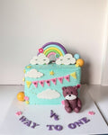 Half Birthday Sparkle Cake
