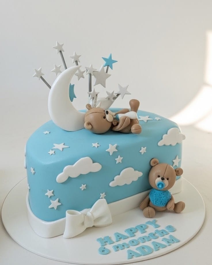 Half Birthday Keepsake Cake