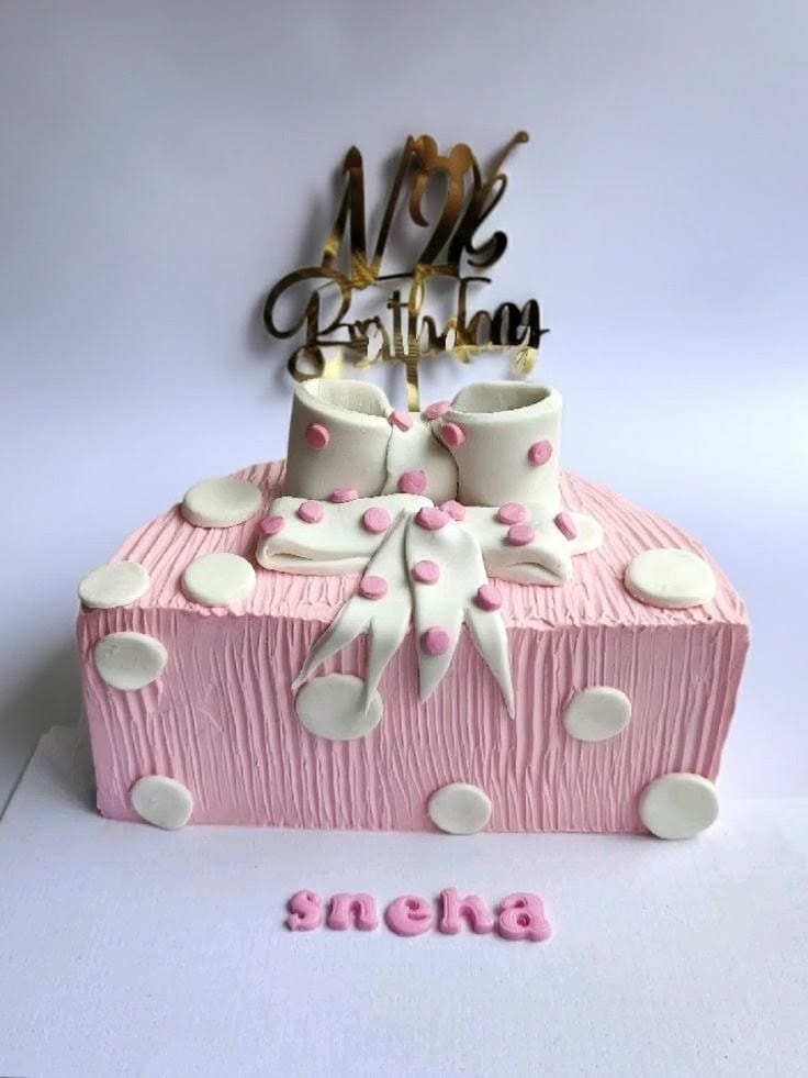 Half Birthday Party Cake