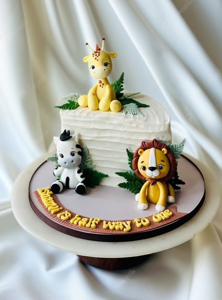 Half Birthday Elegant Cake