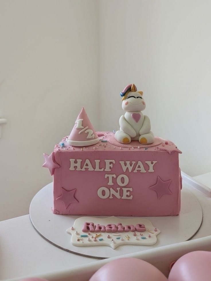 Half Birthday Cheer Cake