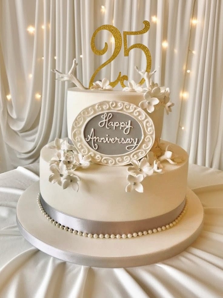 Silver Jubilee Designer Cake