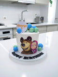 Masha and the Bear Theme Cake