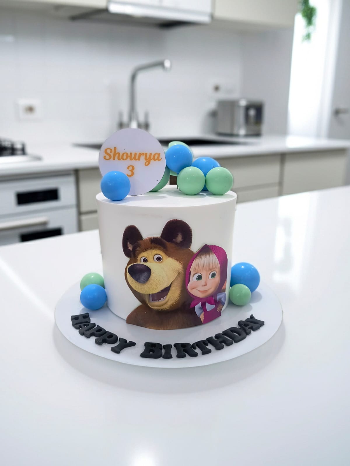 Masha and the Bear Theme Cake