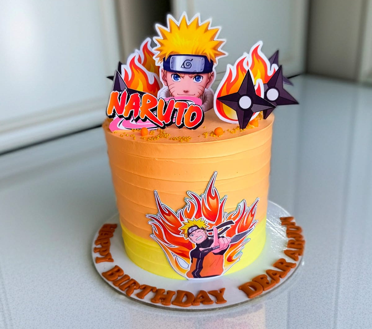 Naruto Theme Cake For Birthday