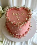 Bride To Be Heart Shaped Cake