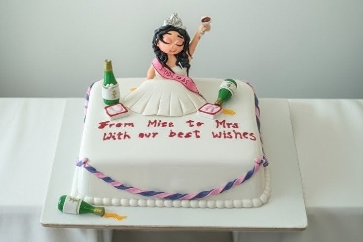 From Miss To Mrs Bachelorette Cake