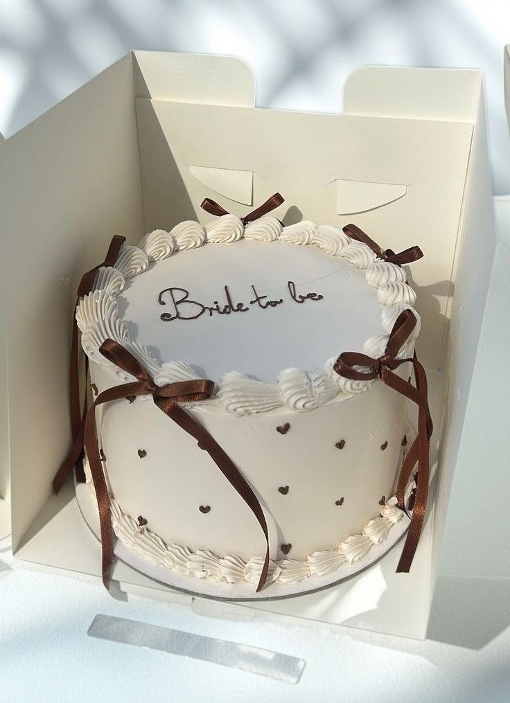 Bride To Be Ribbon Cake