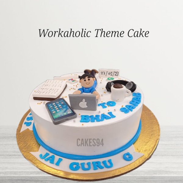 Workaholic Cake Design 2