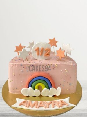 Half Birthday Cake Design 5