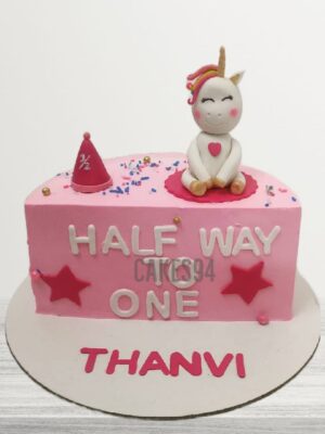 Half Birthday Cake Design 9